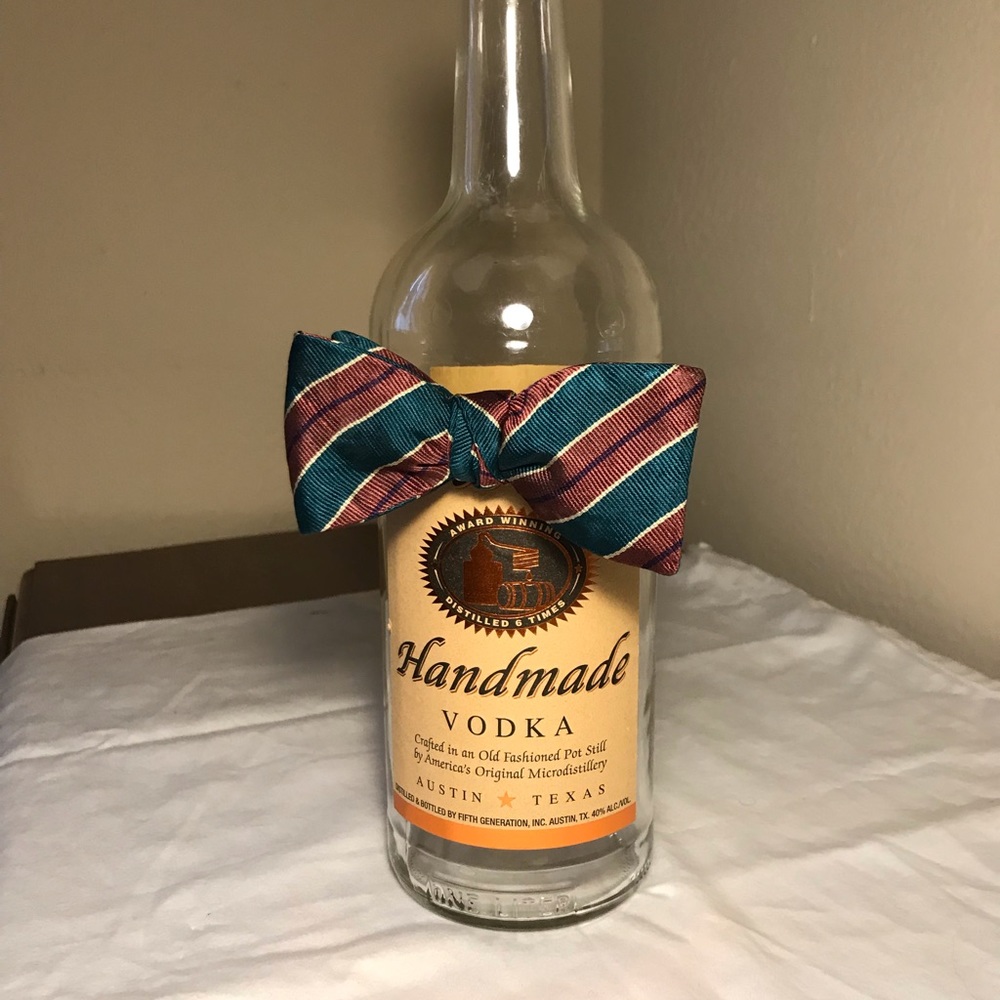Striped Adjustable Bow Tie